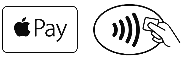 Simboli disponibilità di utilizzare Apple Pay con la prorpia carta