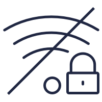 Icona disattivare reti Wi-FI pubbliche